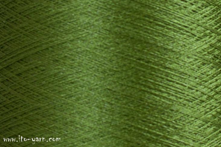ITO Tetsu twisted "memory" yarn, 431, Lead Green, comp: 61% Silk, 39% stainless steel