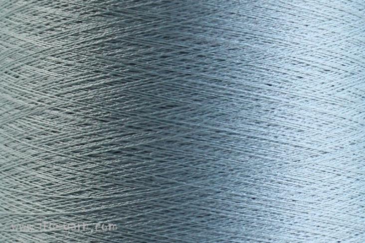 ITO Tetsu twisted "memory" yarn, 439, Aqua, comp: 61% Silk, 39% stainless steel