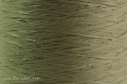 ITO Wagami linen based tape yarn, 524, Green, comp: 100% Paper