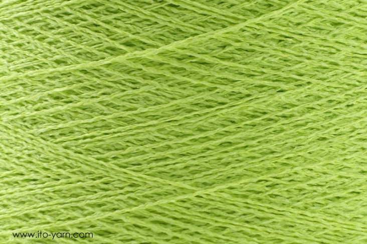 ITO Washi noble Japanese paper yarn, 608, Lime, comp: 54% Paper, 46% Viscose