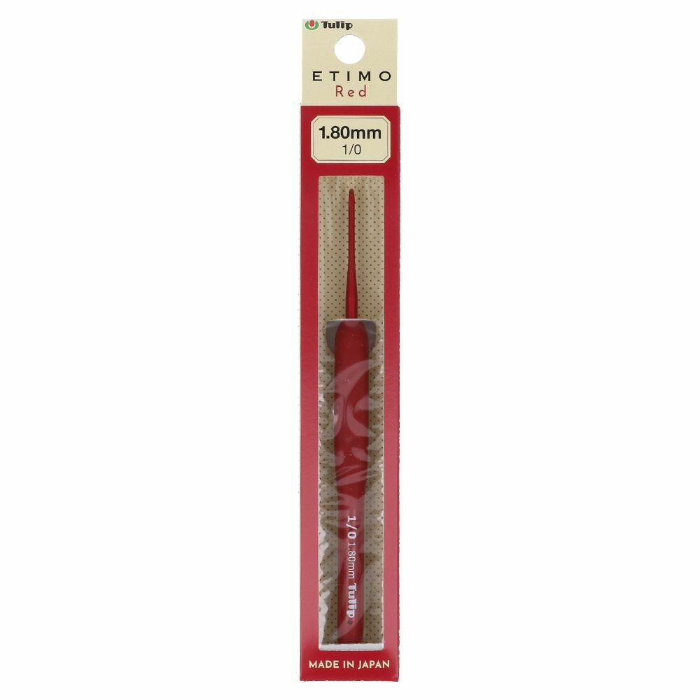 Tulip Etimo Red Crochet Hook with Soft Grip