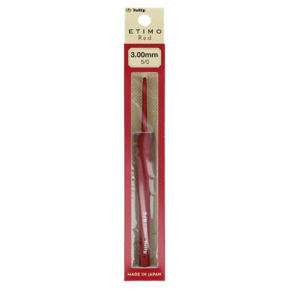 Tulip Etimo Red Crochet Hook with Soft Grip