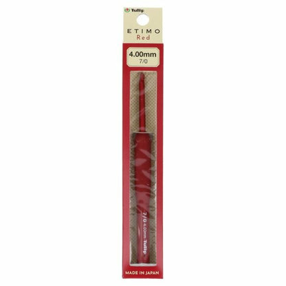 Tulip Etimo Red Crochet Hook with Soft Grip