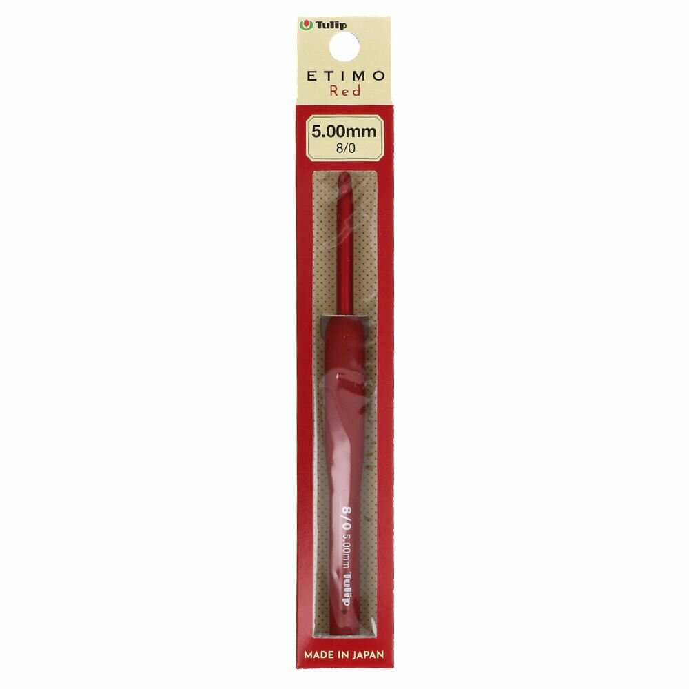 Tulip Etimo Red Crochet Hook with Soft Grip